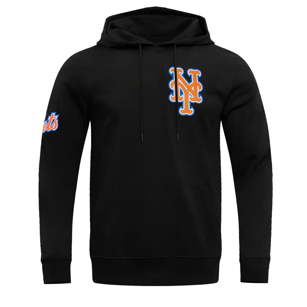MLB NEW YORK METS CLASSIC CHENILLE CHANDAIL À CAPUCHON POUR HOMME (NOIR)