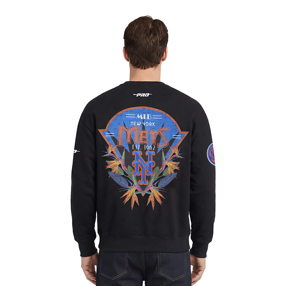 MLB NEW YORK METS PARADISE MEN'S CREWNECK (BLACK)