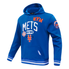 MLB NEW YORK METS LETTERMAN CHANDAIL À CAPUCHON POUR HOMME (BLEU ROYAL)
