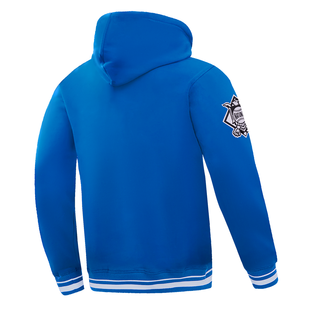 MLB NEW YORK METS LETTERMAN CHANDAIL À CAPUCHON POUR HOMME (BLEU ROYAL)