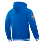 MLB NEW YORK METS LETTERMAN CHANDAIL À CAPUCHON POUR HOMME (BLEU ROYAL)