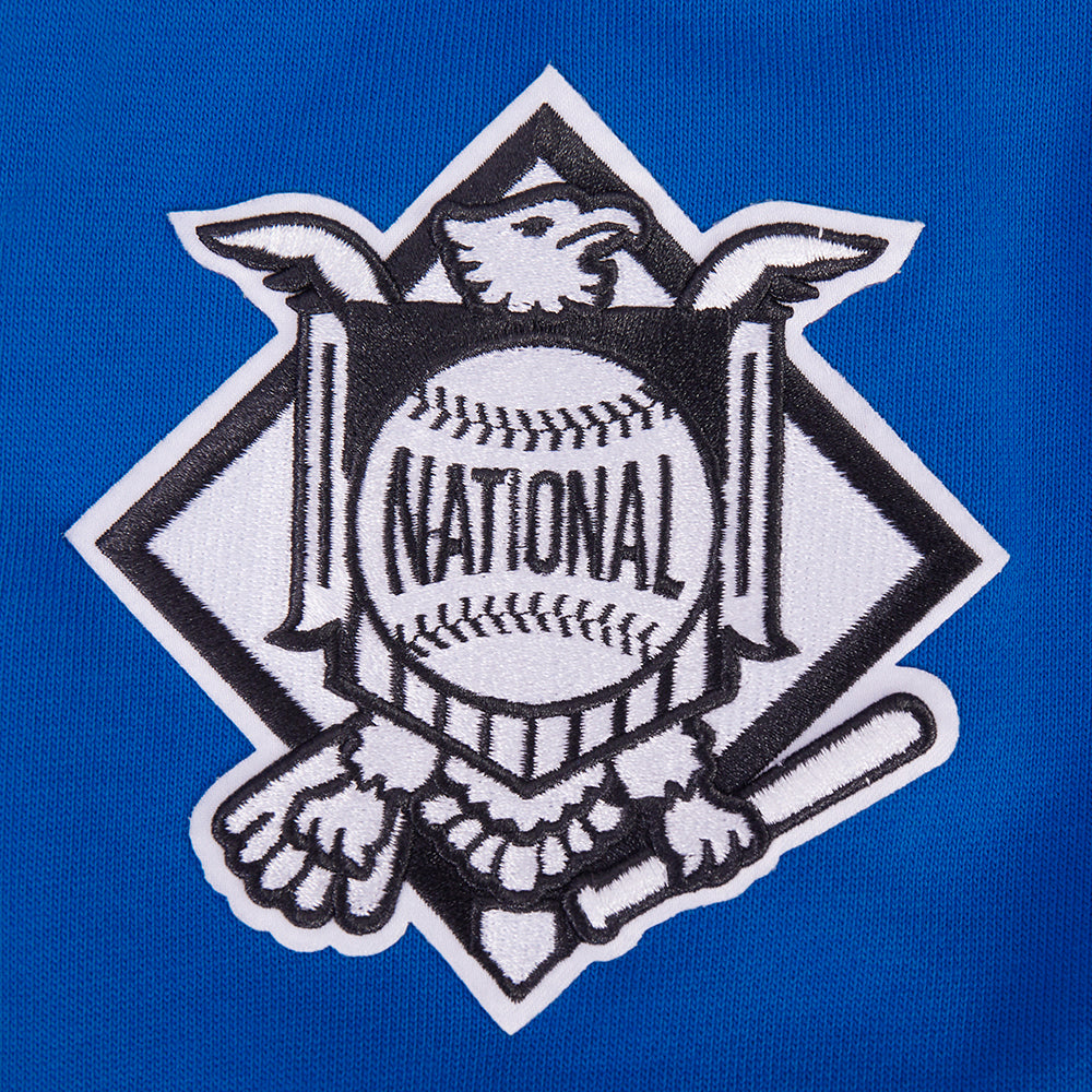 MLB NEW YORK METS LETTERMAN CHANDAIL À CAPUCHON POUR HOMME (BLEU ROYAL)