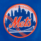 MLB NEW YORK METS LETTERMAN CHANDAIL À CAPUCHON POUR HOMME (BLEU ROYAL)