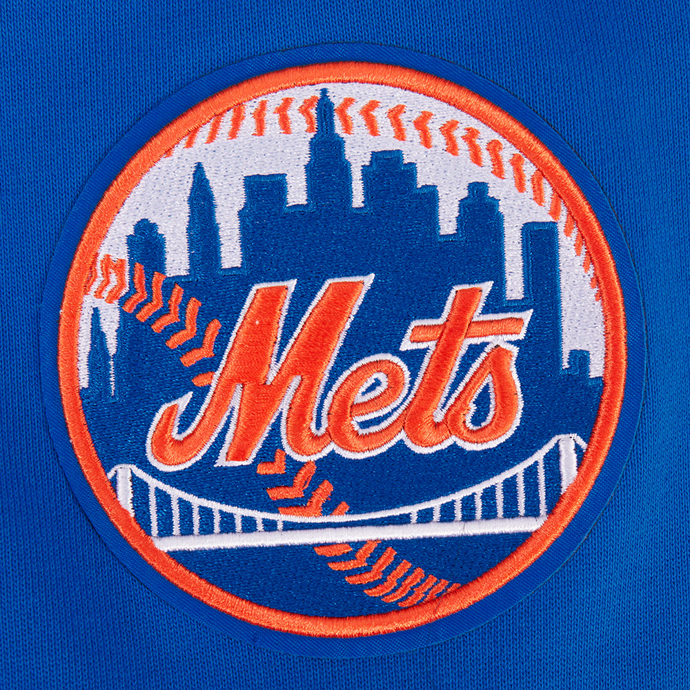MLB NEW YORK METS LETTERMAN CHANDAIL À CAPUCHON POUR HOMME (BLEU ROYAL)