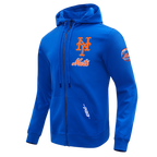 MLB NEW YORK METS CLASSIC CHENILLE MEN'S DK FZ HOODIE (ROYAL BLUE)