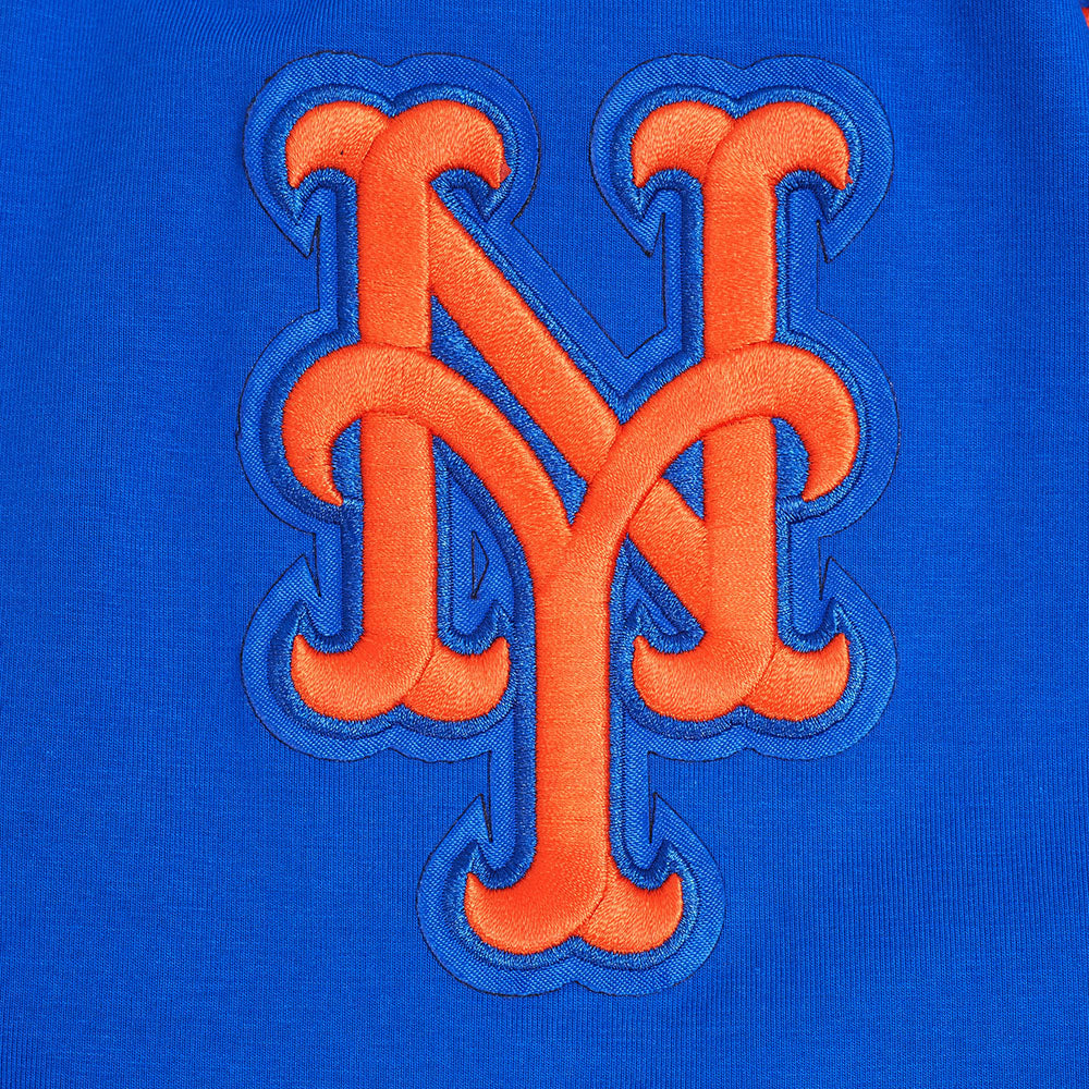 MLB NEW YORK METS CLASSIC CHENILLE MEN'S DK FZ HOODIE (ROYAL BLUE)
