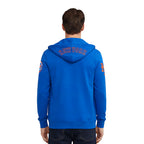 MLB NEW YORK METS CLASSIC CHENILLE MEN'S DK FZ HOODIE (ROYAL BLUE)