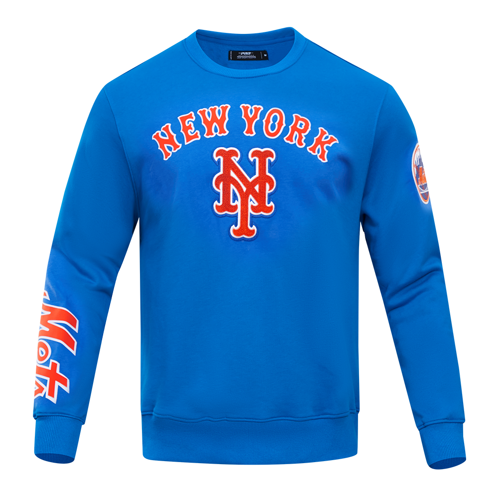 MLB NEW YORK METS CLASSIC CHANDAIL À COL ROND POUR HOMME (BLEU ROYAL)