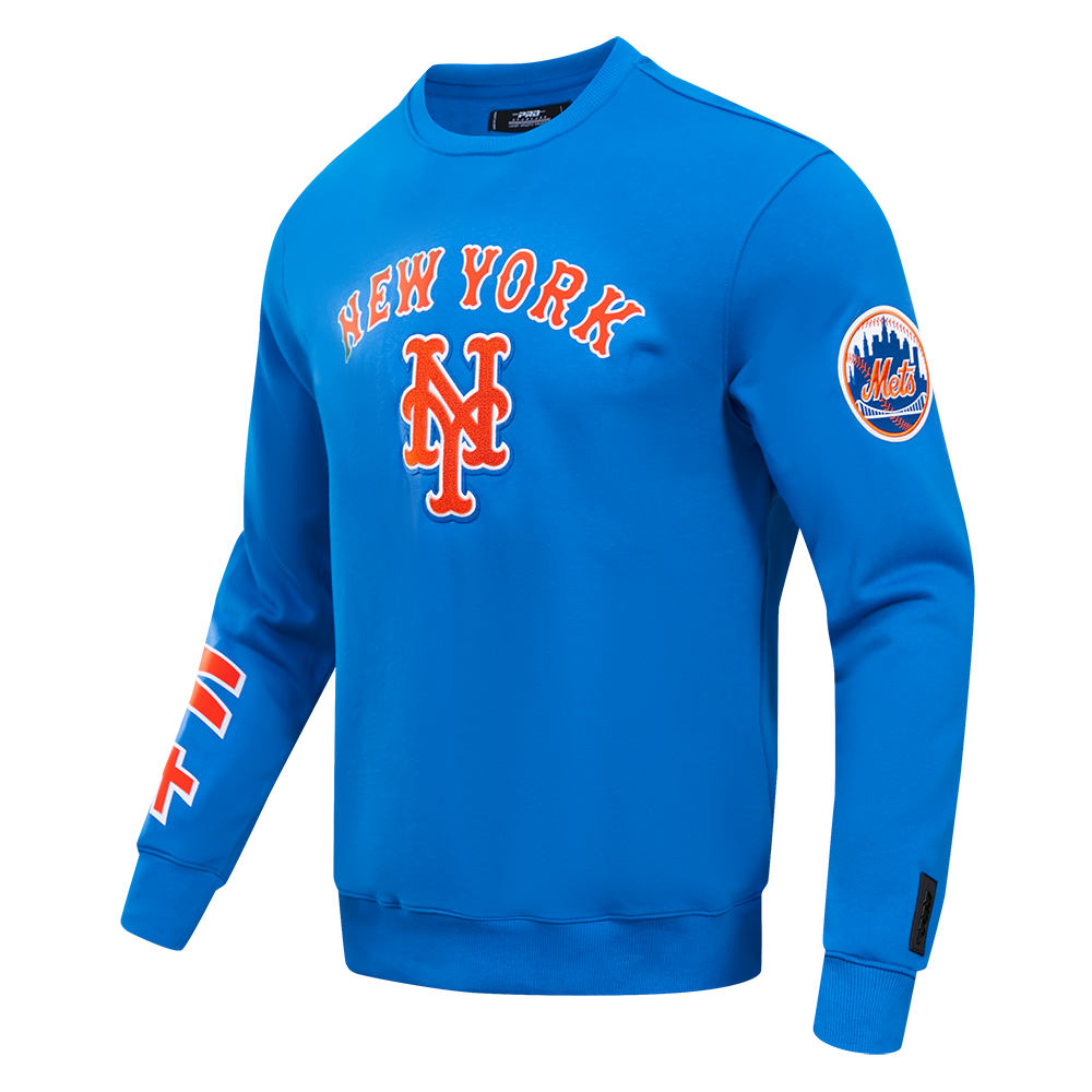 MLB NEW YORK METS CLASSIC MEN'S CREWNECK (ROYAL BLUE)