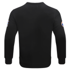 MLB NEW YORK METS OLD ENGLISH CHANDAIL À COL ROND EN MOLLETON POUR HOMME (NOIR)