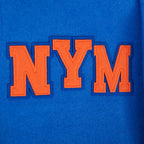 MLB NEW YORK METS LETTERMAN BLOUSON COLLÉGIAL POUR HOMME (BLEU ROYAL/BLANC)