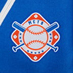 MLB NEW YORK METS LETTERMAN BLOUSON COLLÉGIAL POUR HOMME (BLEU ROYAL/BLANC)