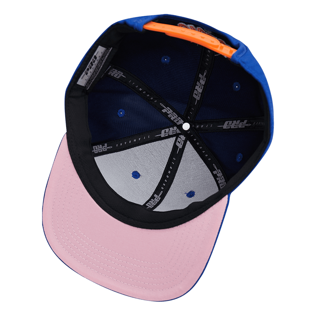 MLB NEW YORK METS CITY DOUBLE FRONT LOGO UNISEX SNAPBACK HAT (ROYAL BLUE)