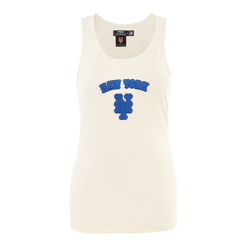 MLB NEW YORK METS TRIPLE TONAL RELAXED FIT WOMEN'S RACERBACK (EGGSHELL)