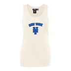 MLB NEW YORK METS TRIPLE TONAL RELAXED FIT WOMEN'S RACERBACK (EGGSHELL)