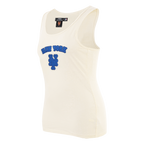 MLB NEW YORK METS TRIPLE TONAL RELAXED FIT WOMEN'S RACERBACK (EGGSHELL)
