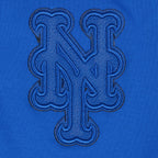 MLB NEW YORK METS TRIPLE TONAL SINGLE JERSEY BOXY WOMEN'S TEE (ROYAL BLUE)