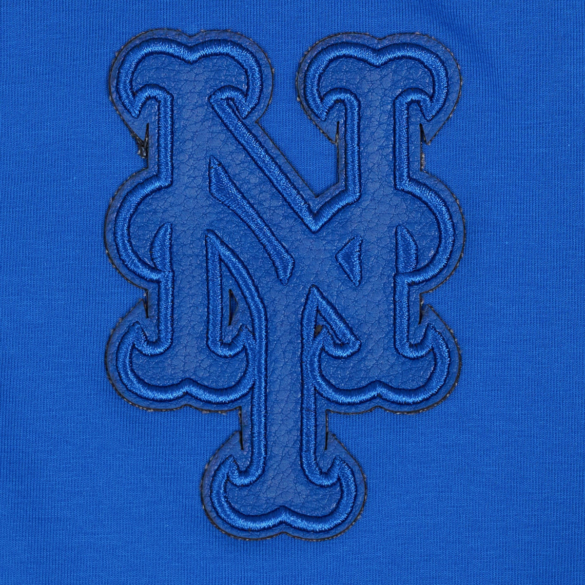 MLB NEW YORK METS TRIPLE TONAL SINGLE JERSEY BOXY WOMEN'S TEE (ROYAL BLUE)