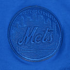 MLB NEW YORK METS TRIPLE TONAL SINGLE JERSEY BOXY WOMEN'S TEE (ROYAL BLUE)