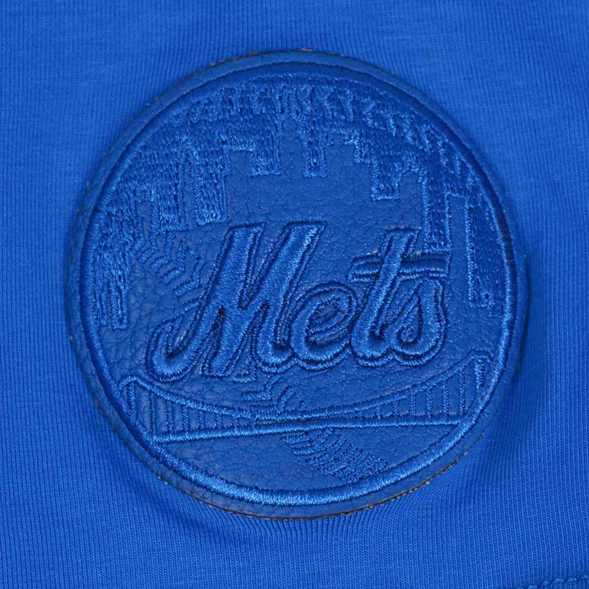 MLB NEW YORK METS TRIPLE TONAL SINGLE JERSEY BOXY WOMEN'S TEE (ROYAL BLUE)