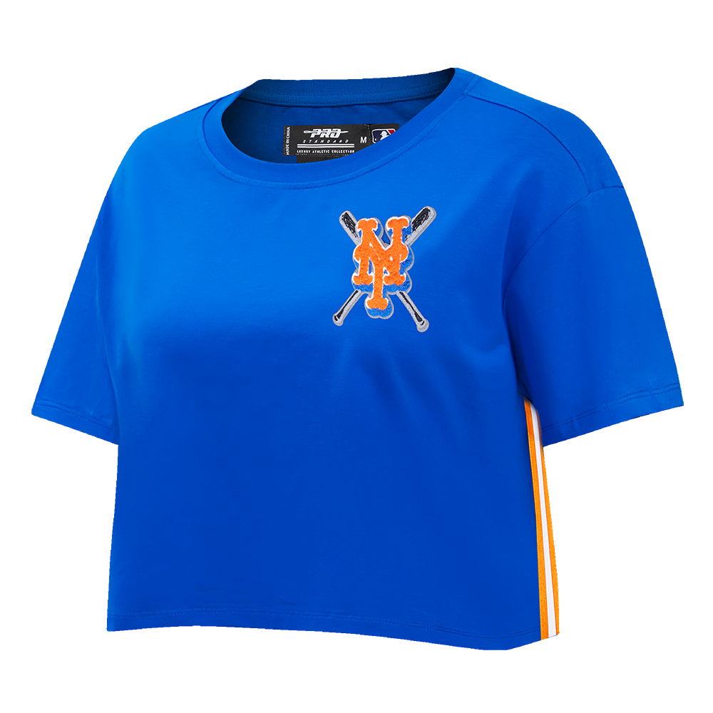MLB NEW YORK METS MASHUP WOMEN'S BOXY TOP (ROYAL BLUE)