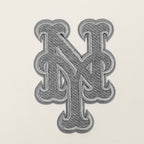 MLB NEW YORK METS REVERSE FRENCH TERRY HAUT EN JERSEY SIMPLE À COUPE CARRÉE POUR FEMME (COQUILLE D'ŒUF)