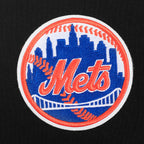 MLB NEW YORK METS GAME DAY CLASSICS HAUT BABY DOLL EN JERSEY SIMPLE POUR FEMME (NOIR)