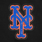 MLB NEW YORK METS GAME DAY CLASSICS HAUT BABY DOLL EN JERSEY SIMPLE POUR FEMME (NOIR)
