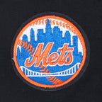 MLB NEW YORK METS CLASSIC CHENILLE WOMEN'S SJ BOXY TOP (BLACK)