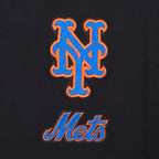 MLB NEW YORK METS CLASSIC CHENILLE WOMEN'S SJ BOXY TOP (BLACK)