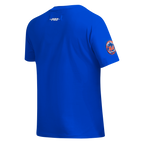 MLB NEW YORK METS CLASSIC CHENILLE HAUT EN JERSEY SIMPLE À COUPE AJUSTÉE POUR FEMME (BLEU ROYAL)