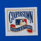 MLB NEW YORK METS RETRO CLASSIC HAUT EN JERSEY SIMPLE À COUPE CARRÉE POUR FEMME (BLEU ROYAL)