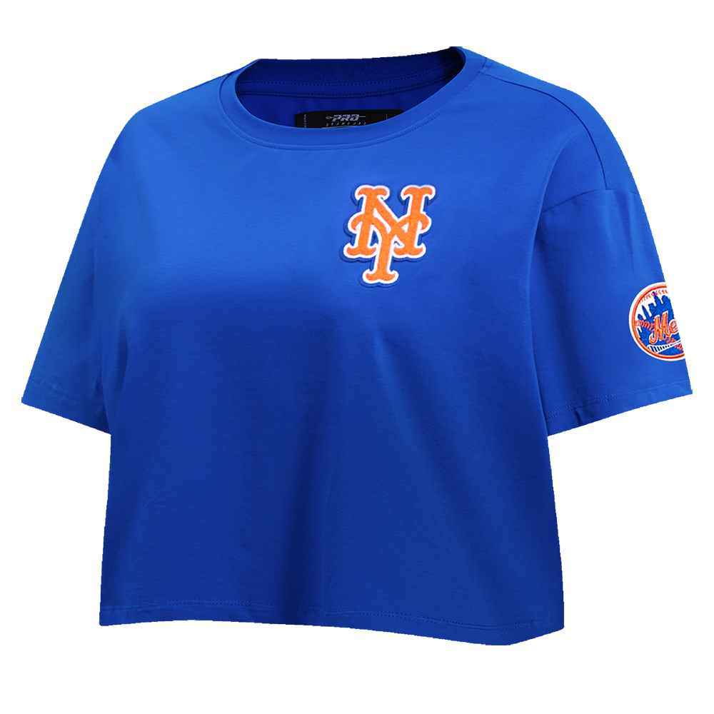 MLB NEW YORK METS CLASSIC WOMEN'S BOXY TOP (ROYAL BLUE)