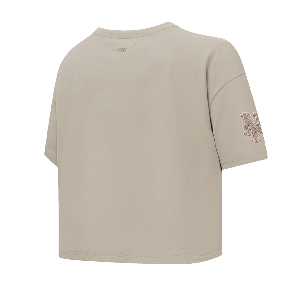 MLB NEW YORK METS NEUTRAL HAUT À COUPE CARRÉE POUR FEMME (TAUPE)