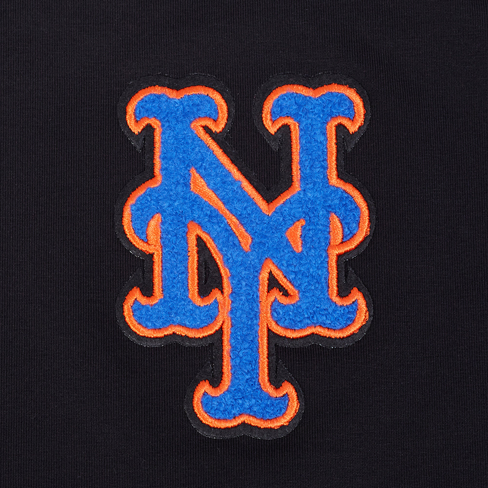 MLB NEW YORK METS CLASSIC CHENILLE WOMEN'S BODYCON DRESS (BLACK)