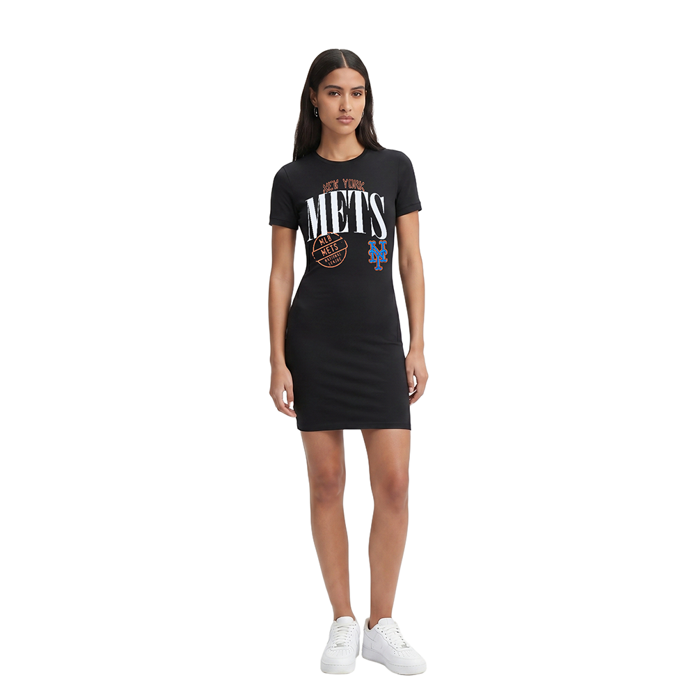 MLB NEW YORK METS ROBE MOULANTE POUR FEMME (NOIR)