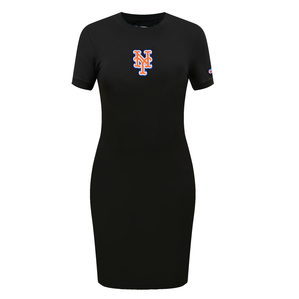MLB NEW YORK METS CLASSIC WOMEN'S BODYCON DRESS (BLACK)