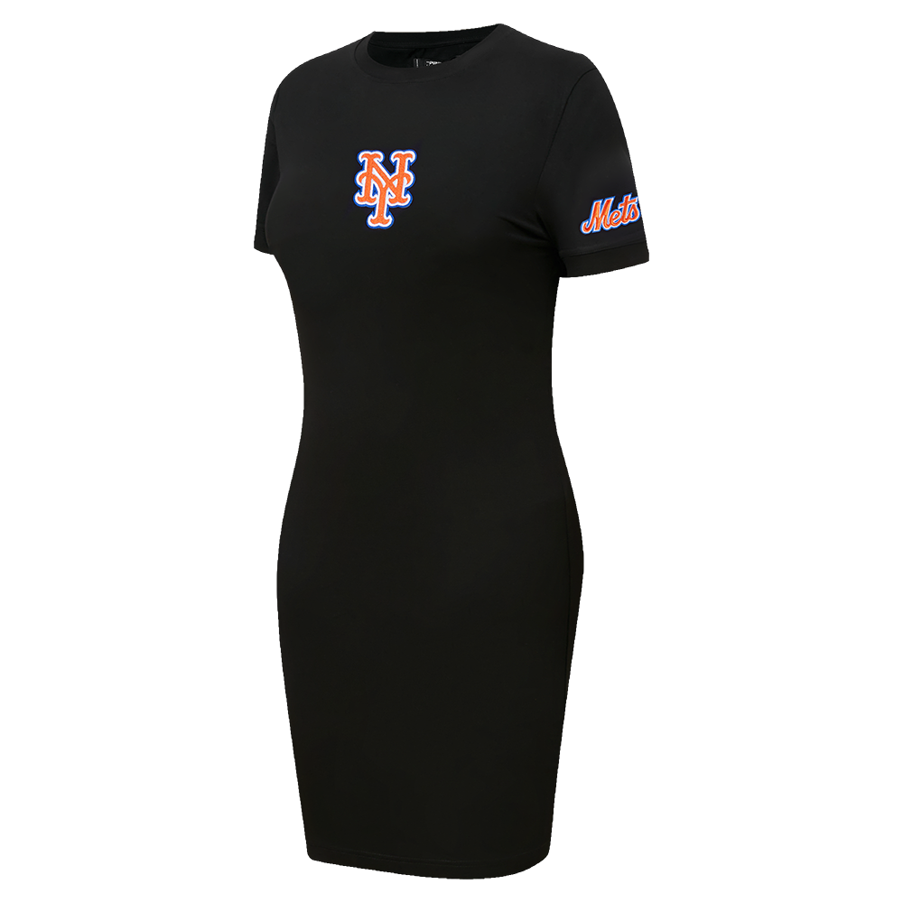 MLB NEW YORK METS CLASSIC WOMEN'S BODYCON DRESS (BLACK)