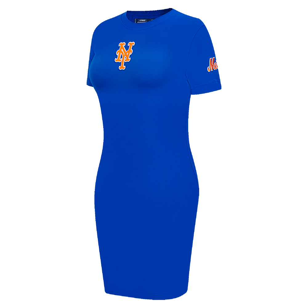 MLB NEW YORK METS CLASSIC WOMEN'S BODYCON DRESS (ROYAL BLUE)
