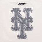 MLB NEW YORK METS REVERSE FRENCH TERRY WOMEN'S FLEECE CREWNECK (EGGSHELL)