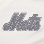 MLB NEW YORK METS REVERSE FRENCH TERRY WOMEN'S FLEECE CREWNECK (EGGSHELL)