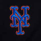 MLB NEW YORK METS GAME DAY CLASSICS CHANDAIL À COL ROND EN MAILLE DOUBLE POUR FEMME (NOIR)