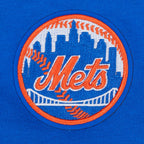 MLB NEW YORK METS CLASSIC CHENILLE CHANDAIL À COL ROND EN MOLLETON POUR FEMME (BLEU ROYAL)