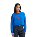 MLB NEW YORK METS CLASSIC CHENILLE CHANDAIL À COL ROND EN MOLLETON POUR FEMME (BLEU ROYAL)