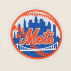 MLB NEW YORK METS RETRO CLASSIC CHANDAIL À COL ROND EN MOLLETON CÔTELÉ POUR FEMME (COQUILLE D'ŒUF/BLEU ROYAL)