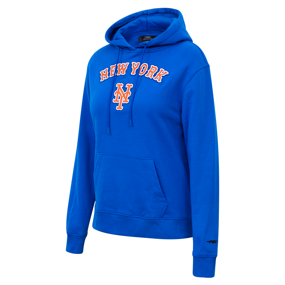 MLB NEW YORK METS CLASSIC WOMEN'S PULLOVER HOODIE (ROYAL BLUE)