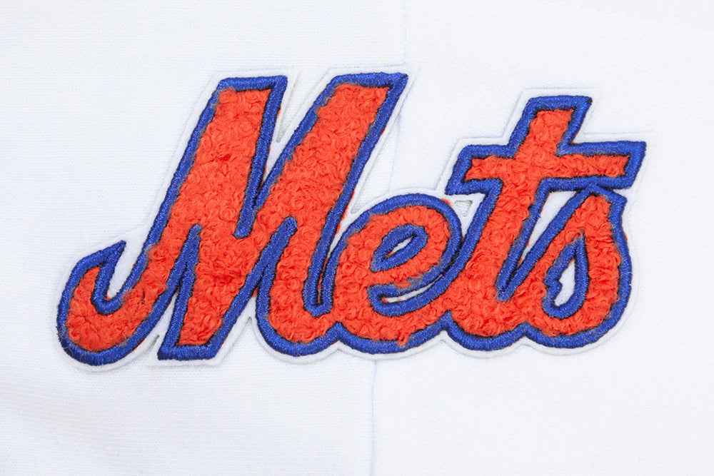 MLB NEW YORK METS CLASSIC WOMEN'S PULLOVER HOODIE (WHITE)