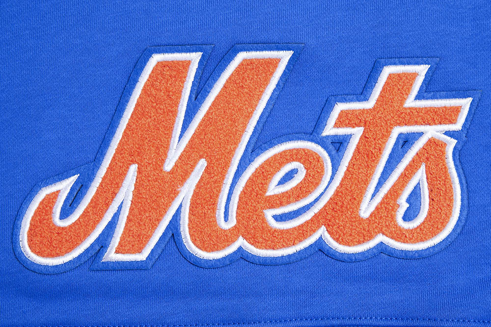 MLB NEW YORK METS CLASSIC CHANDAIL À CAPUCHON COURT POUR FEMME (BLEU ROYAL)