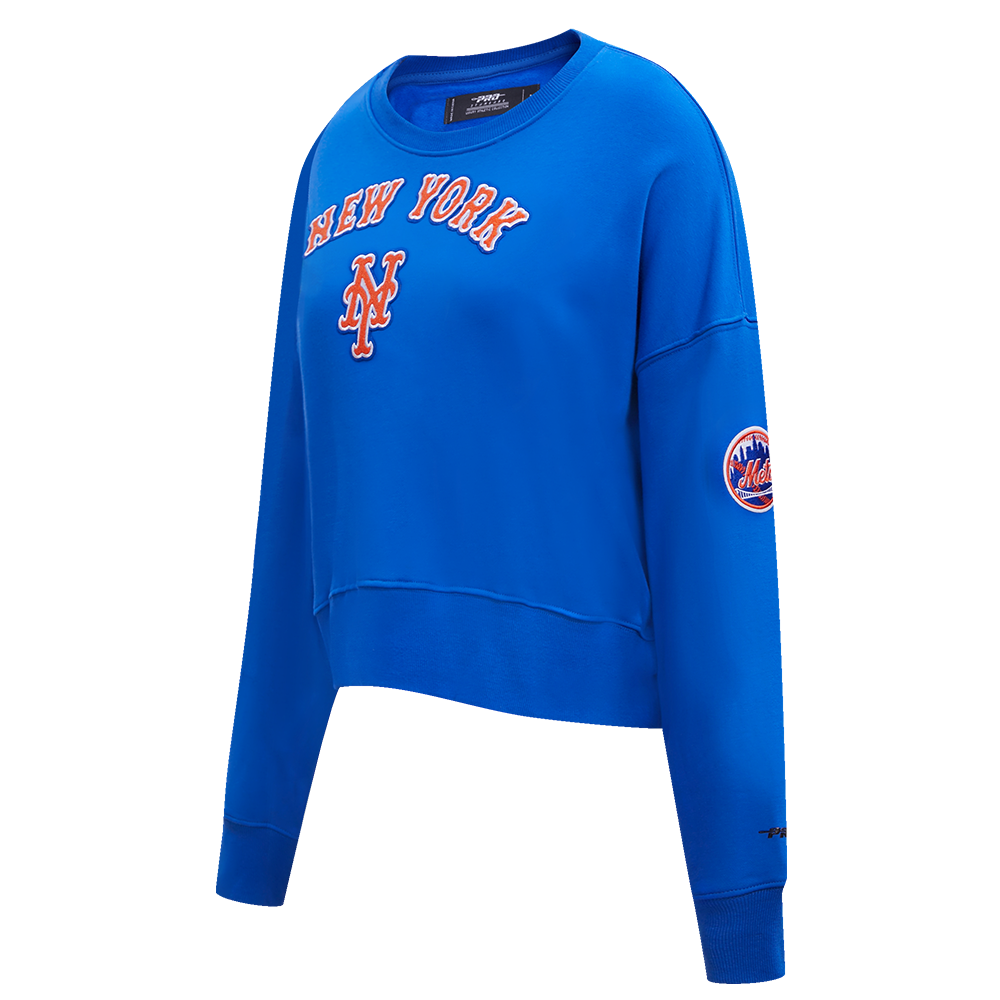 MLB NEW YORK METS CLASSIC WOMEN'S CREWNECK (ROYAL BLUE)