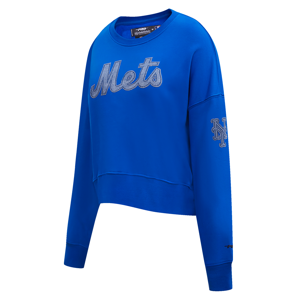 MLB NEW YORK METS VARSITY BLUES WOMEN'S CREWNECK (ROYAL BLUE)